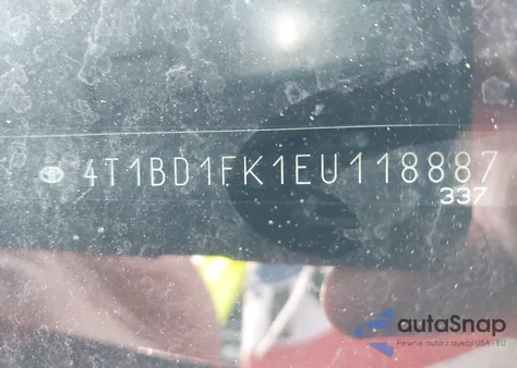 2014 Toyota Camry Hybrid Le/Se Limited Edition/Xle z USA, uszkodzony, nr VIN 4T1BD1FK1EU118887